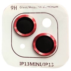 Защитное стекло Metal Classic на камеру (в упак.) iPhone 13 mini / 13 Красный / Red