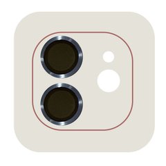 Защитное стекло Metal Classic на камеру (в упак.) iPhone 12 / 12 mini / 11 Синий / Blue