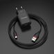 Сетевое зарядное устройство BOROFONE BA20A Sharp single port charger set(Lightning) Black (BA20ALB)