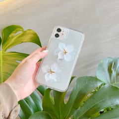 Чохол для iPhone 11 3D квітка лотоса Білий